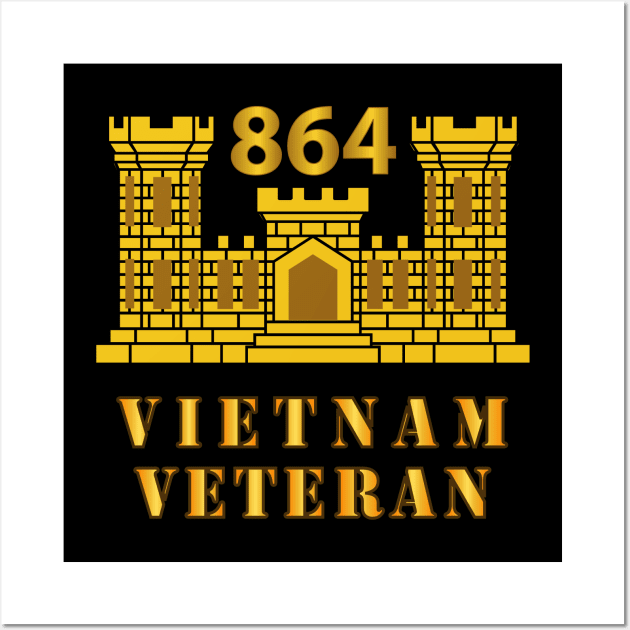 864th Engineer Battalion - ENG Branch - Vietnam Veteran Wall Art by twix123844